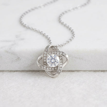 "To My Wife" Love Knot Necklace – Romantic Anniversary, Birthday & Just-Because Gift for Her from Husband