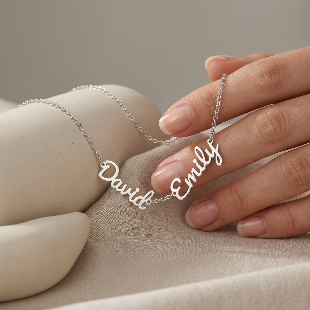 "Let's Start Over" Personalized Two Name Necklace – Say Sorry in a Way She'll Never Forget
