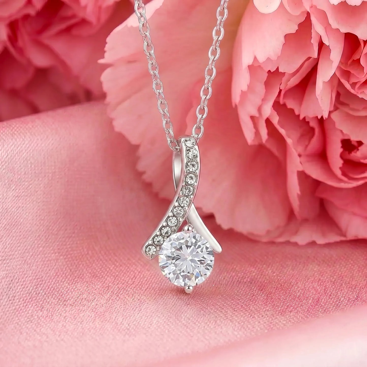 "To My Daughter, You'll Never Face This World Alone" Alluring Beauty Necklace – Meaningful Gift from Dad