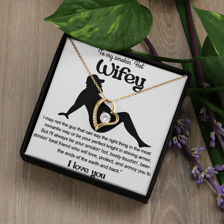 A Funny "I Love You" Gift for Your Wifey - Forever love Necklace - The Love Sparkle