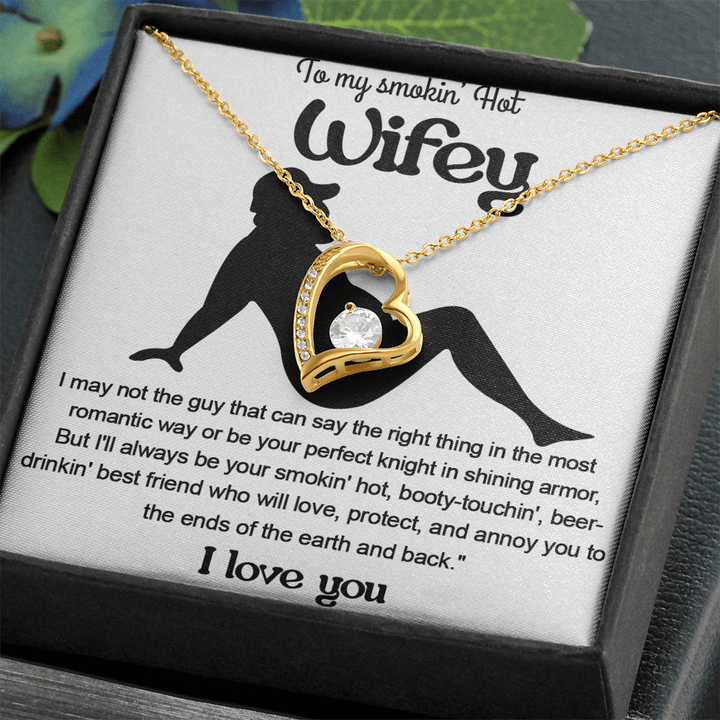 A Funny "I Love You" Gift for Your Wifey - Forever love Necklace - The Love Sparkle