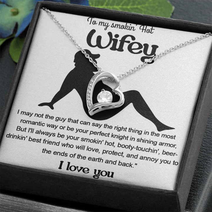 A Funny "I Love You" Gift for Your Wifey - Forever love Necklace - The Love Sparkle