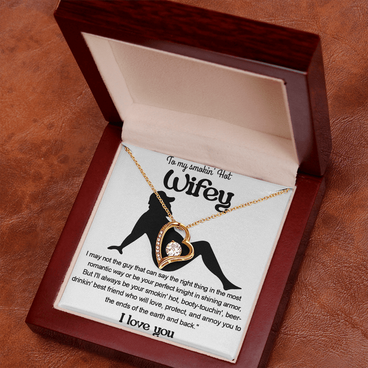 A Funny "I Love You" Gift for Your Wifey - Forever love Necklace - The Love Sparkle
