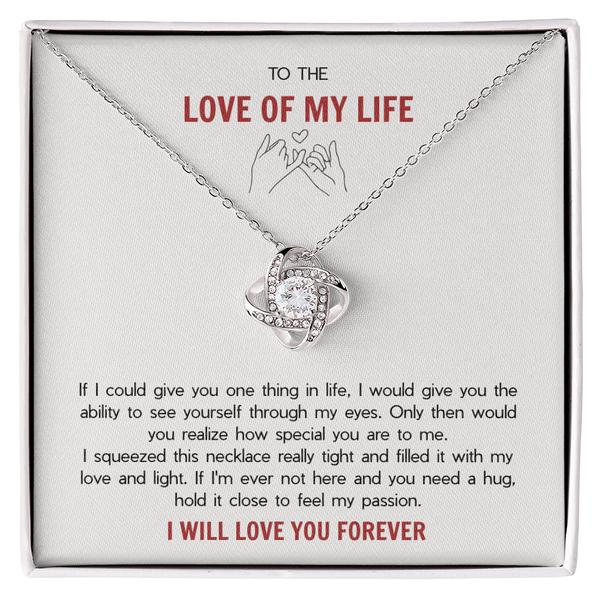 A Gift for Your Soulmate - The Love Knot Necklace - The Love Sparkle
