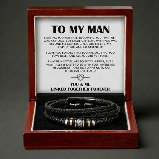 "All My Lasts" Love You Forever Bracelet - Romantic Gift For Him - The Love Sparkle