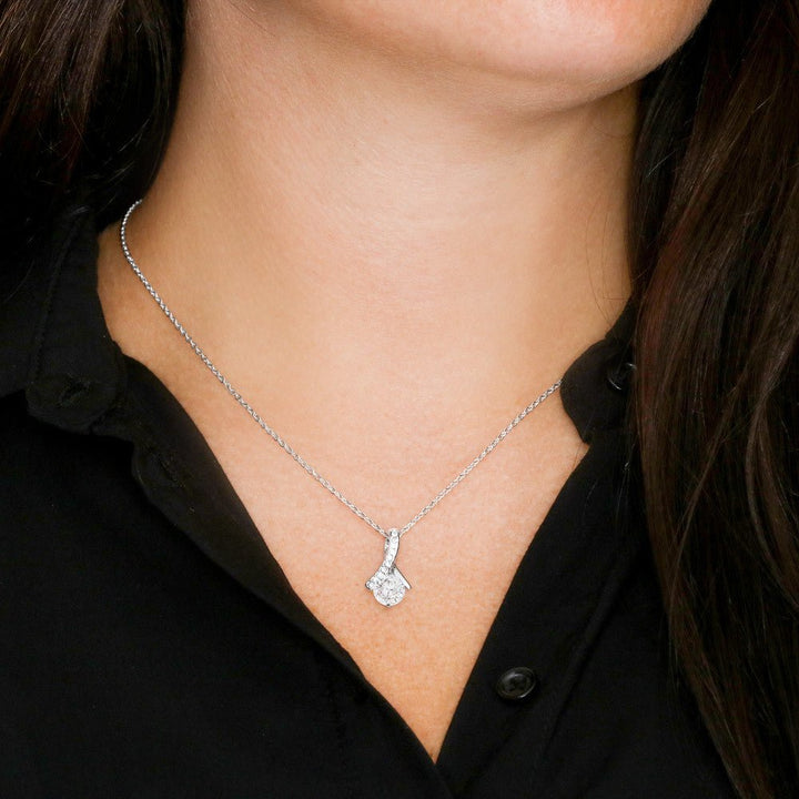 Alluring Beauty Necklace for Wife - Sentimental Gift from Husband with "You're The Best Thing" Message Card - The Love Sparkle