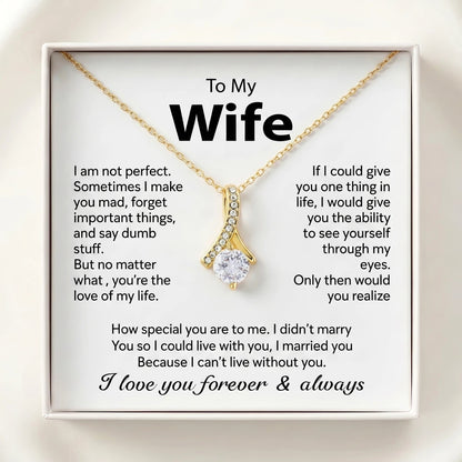 Alluring Beauty Necklace – Heartfelt "To My Wife" Gift - The Love Sparkle