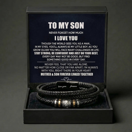 "Always My Little Boy" Love You Forever Bracelet - Meaningful Gift From Mom - The Love Sparkle