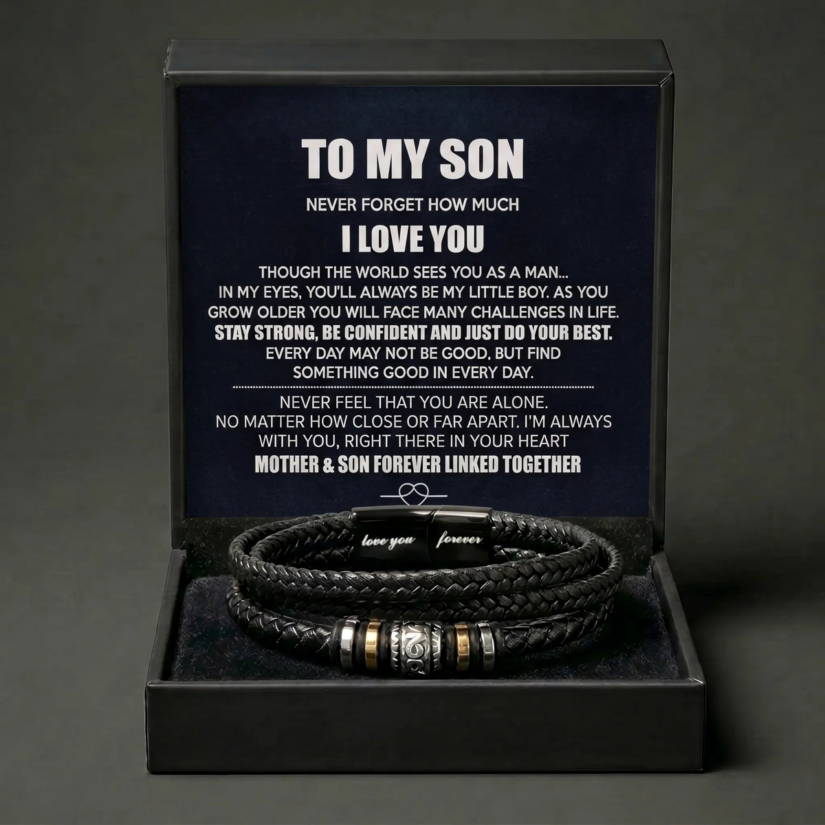 "Always My Little Boy" Love You Forever Bracelet - Meaningful Gift From Mom - The Love Sparkle