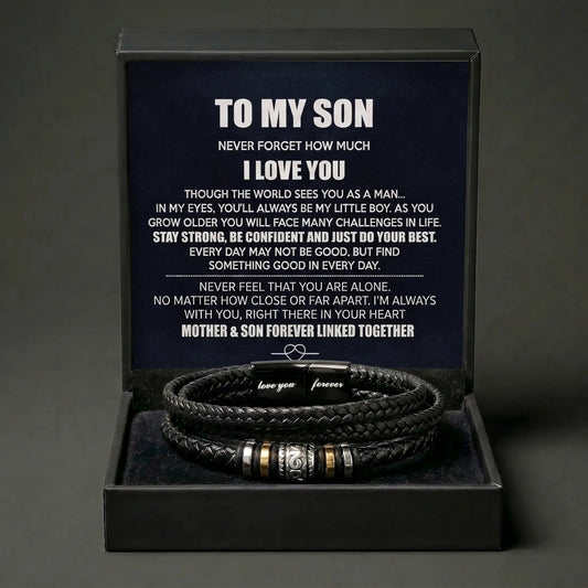 "Always My Little Boy" Love You Forever Bracelet - Meaningful Gift From Mom - The Love Sparkle