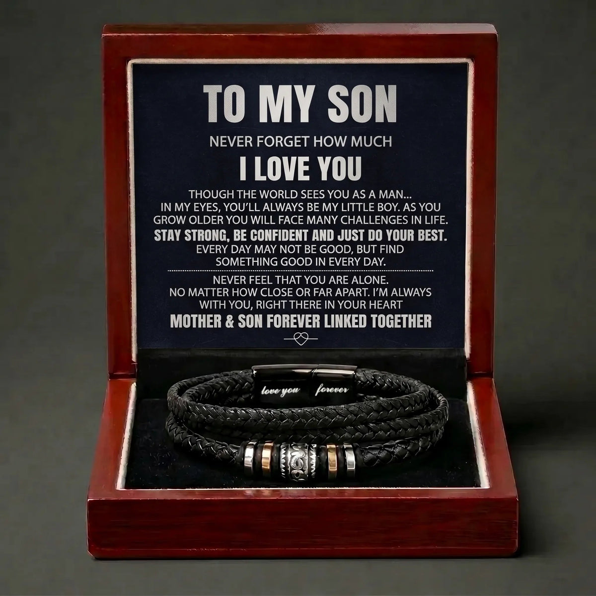 "Always My Little Boy" Love You Forever Bracelet - Meaningful Gift From Mom - The Love Sparkle