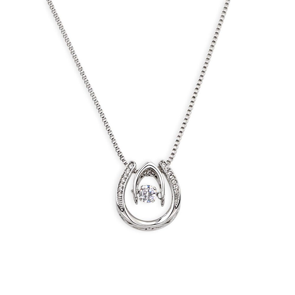 To My Daughter Lucky In Love Necklace from Dad – Braver, Stronger & Loved More Than You Know