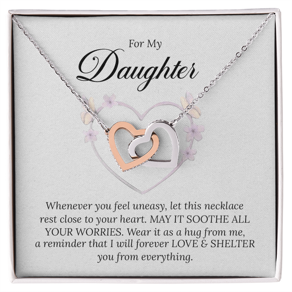 For My Daughter-Interlocking Hearts Necklace-"Love & Shelter"