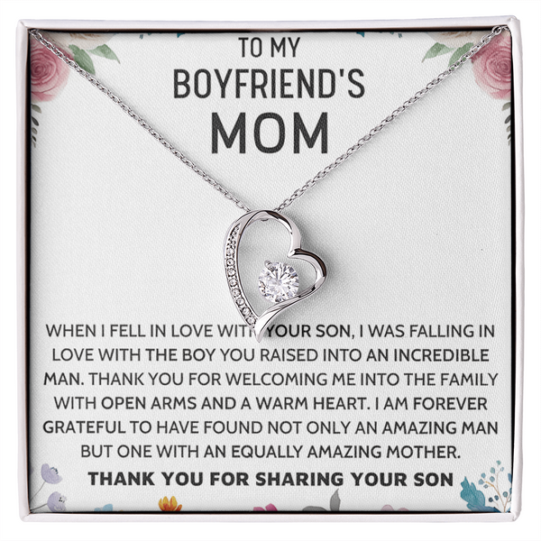Gift for Boyfriend's Mom-Forever Love Necklace-Boyfriend's Mom Gift from Girlfriend