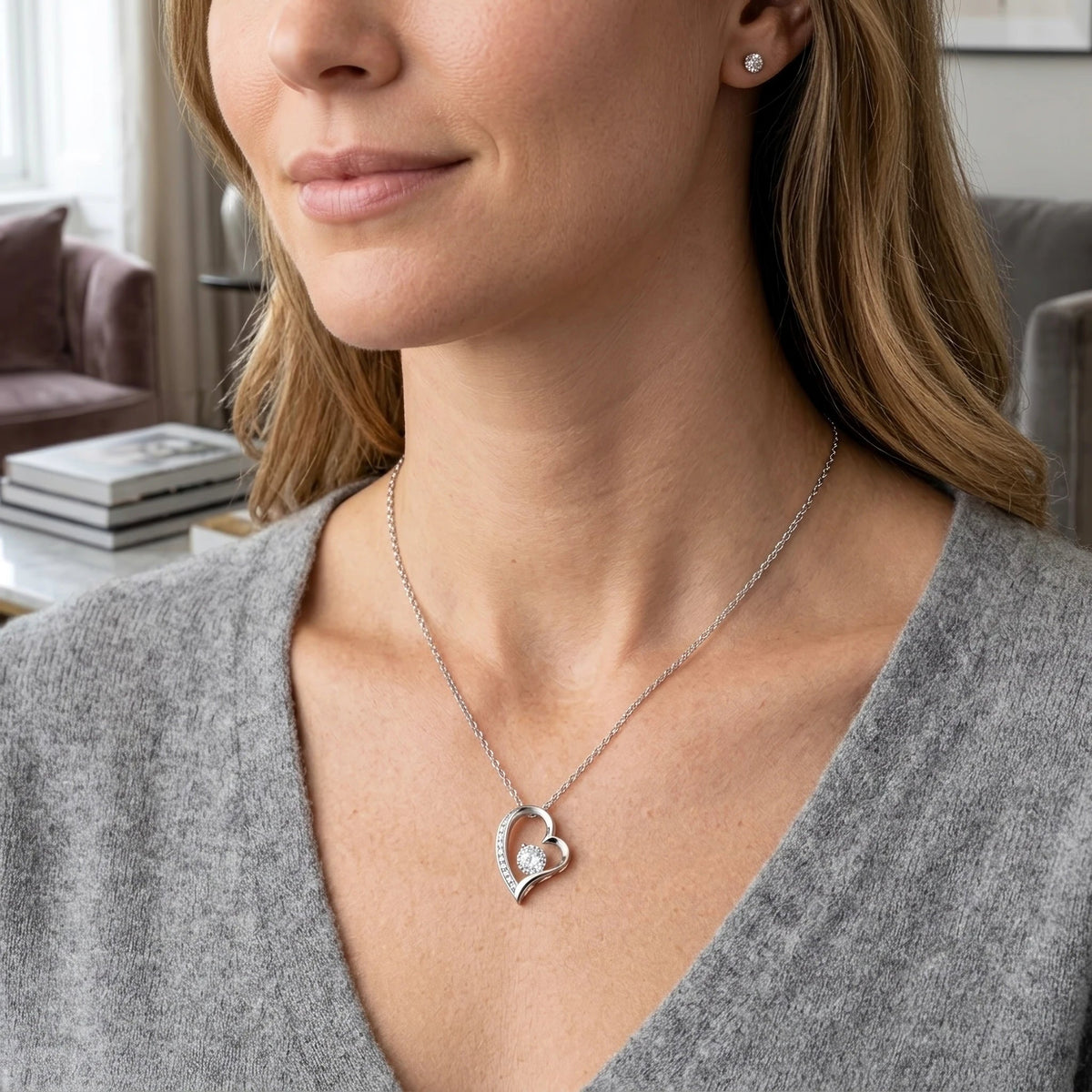 "Best Mom" Forever Love Necklace – Meaningful Gift for Wife from Husband, Any Occasion - The Love Sparkle