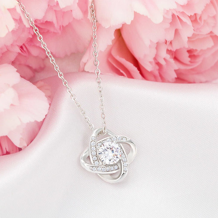 Daughter Necklace from Dad, Love Knot Gift for Birthday, Graduation, Sentimental Gift - The Love Sparkle