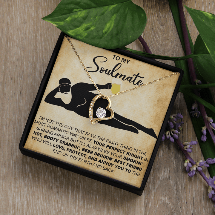 Funny Gift for Your Soulmate - Forever love Necklace - To My Smokin' Hot Soulmate - The Love Sparkle