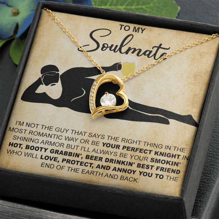 Funny Gift for Your Soulmate - Forever love Necklace - To My Smokin' Hot Soulmate - The Love Sparkle
