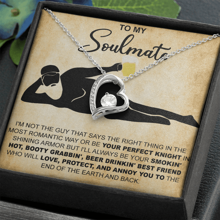 Funny Gift for Your Soulmate - Forever love Necklace - To My Smokin' Hot Soulmate - The Love Sparkle