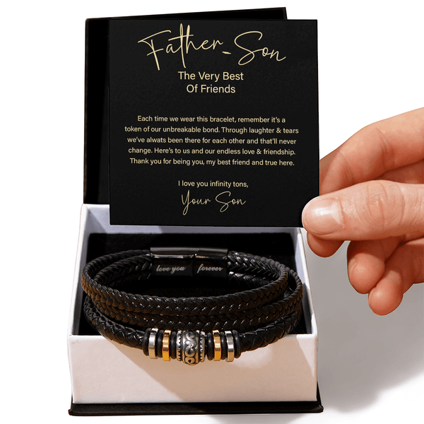 Gift for Dad - Love You Forever Bracelet - "Best Friends" - The Love Sparkle
