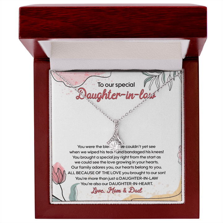 Gift for Daughter - in - Law - Alluring Beauty Necklace - The Love Sparkle