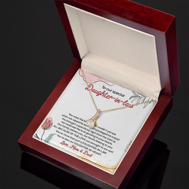 Gift for Daughter - in - Law - Alluring Beauty Necklace - The Love Sparkle