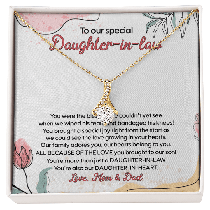Gift for Daughter - in - Law - Alluring Beauty Necklace - The Love Sparkle