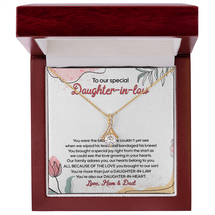 Gift for Daughter - in - Law - Alluring Beauty Necklace - The Love Sparkle