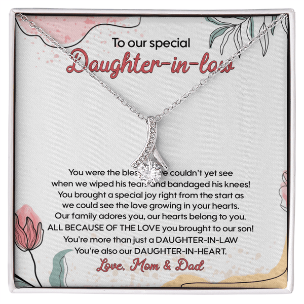 Gift for Daughter - in - Law - Alluring Beauty Necklace - The Love Sparkle
