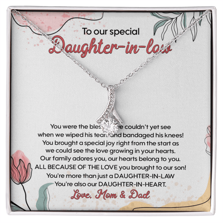 Gift for Daughter - in - Law - Alluring Beauty Necklace - The Love Sparkle