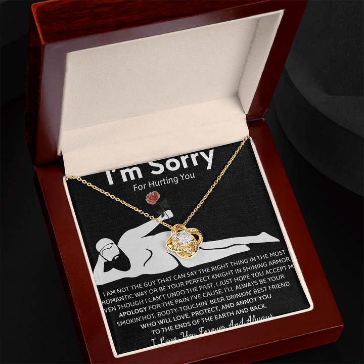 Gift for her - Love Knot Necklace - "I'm Sorry For Hurting You" Apology Gift - The Love Sparkle