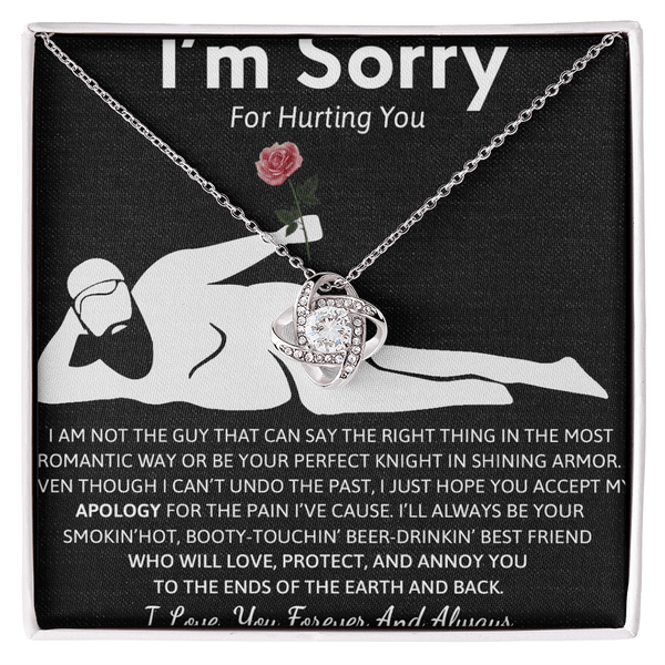 Gift for her - Love Knot Necklace - "I'm Sorry For Hurting You" Apology Gift - The Love Sparkle