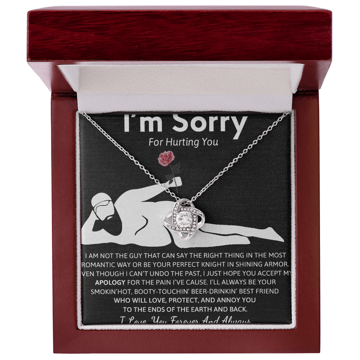 Gift for her - Love Knot Necklace - "I'm Sorry For Hurting You" Apology Gift - The Love Sparkle