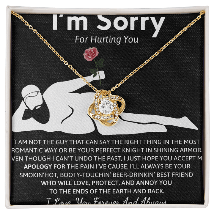 Gift for her - Love Knot Necklace - "I'm Sorry For Hurting You" Apology Gift - The Love Sparkle