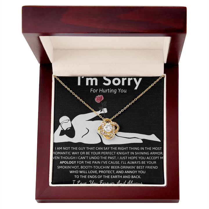 Gift for her - Love Knot Necklace - "I'm Sorry For Hurting You" Apology Gift - The Love Sparkle