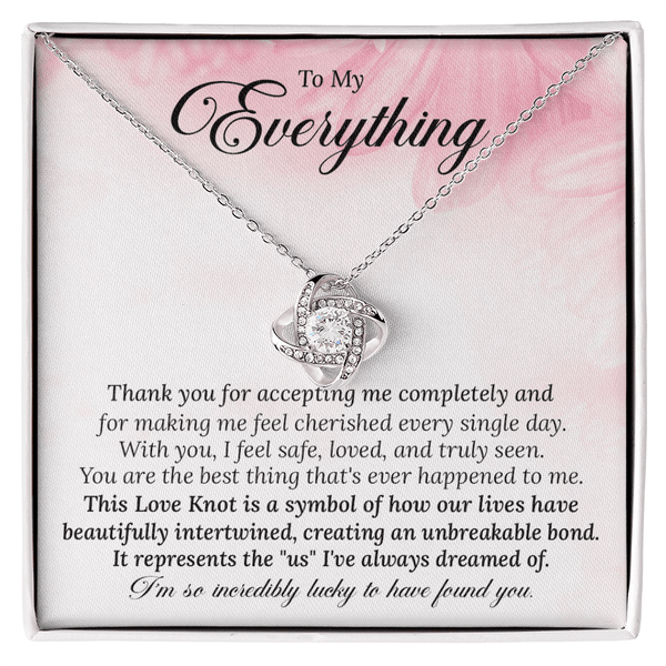 Gift for Wife, Soulmate - The Love Knot Necklace - The Love Sparkle