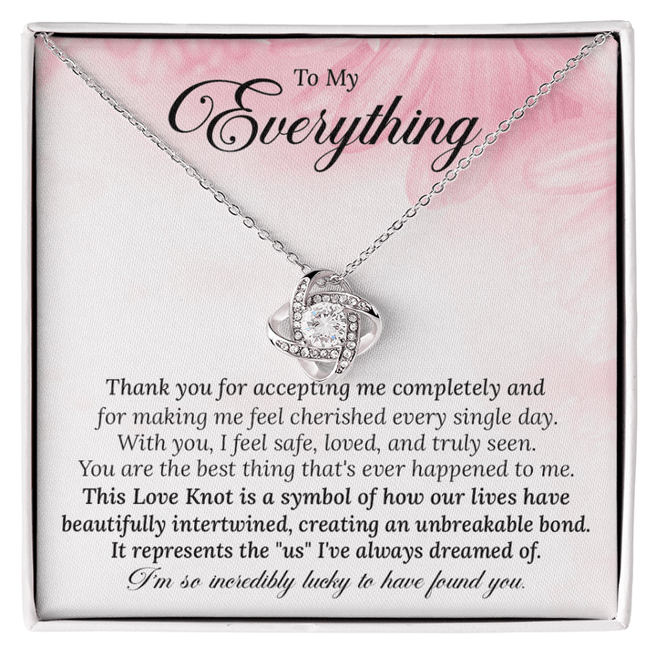 Gift for Wife, Soulmate - The Love Knot Necklace - The Love Sparkle