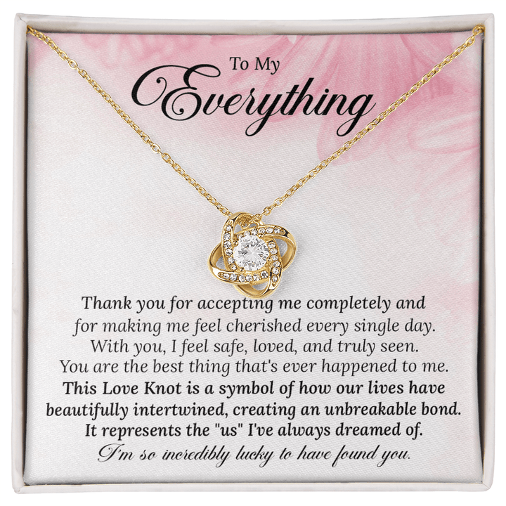 Gift for Wife, Soulmate - The Love Knot Necklace - The Love Sparkle