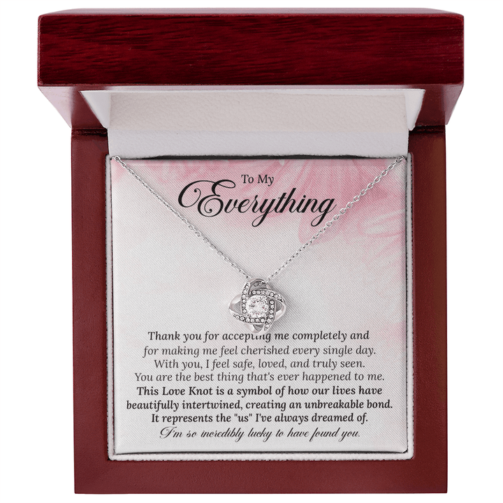 Gift for Wife, Soulmate - The Love Knot Necklace - The Love Sparkle