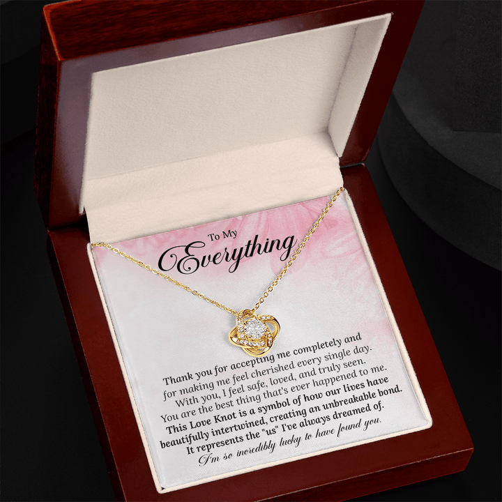 Gift for Wife, Soulmate - The Love Knot Necklace - The Love Sparkle