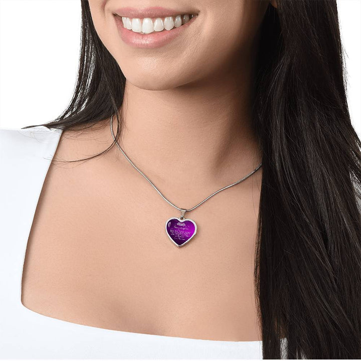 Grandma to Granddaughter Gift - "Her Little Girl" Luxury Heart Necklace with Empowering Message - The Love Sparkle