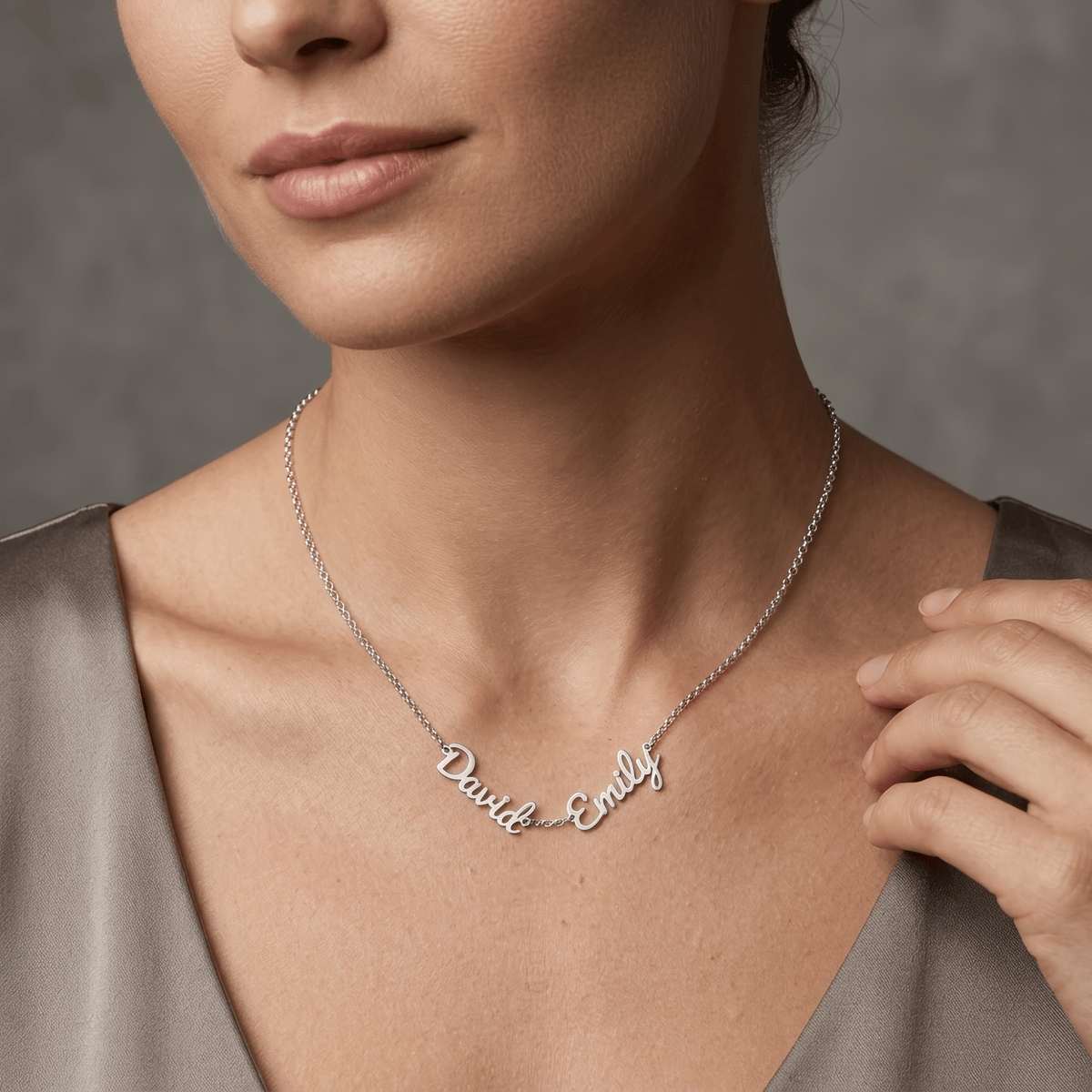 "I'm Sorry I Hurt You" Personalized Two Name Necklace – Say Sorry in a Way She'll Never Forget - The Love Sparkle