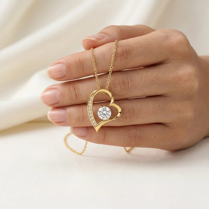 "Let's Start Over" Forever Love Necklace & Red Rose Box - Romantic Apology Gift - The Love Sparkle