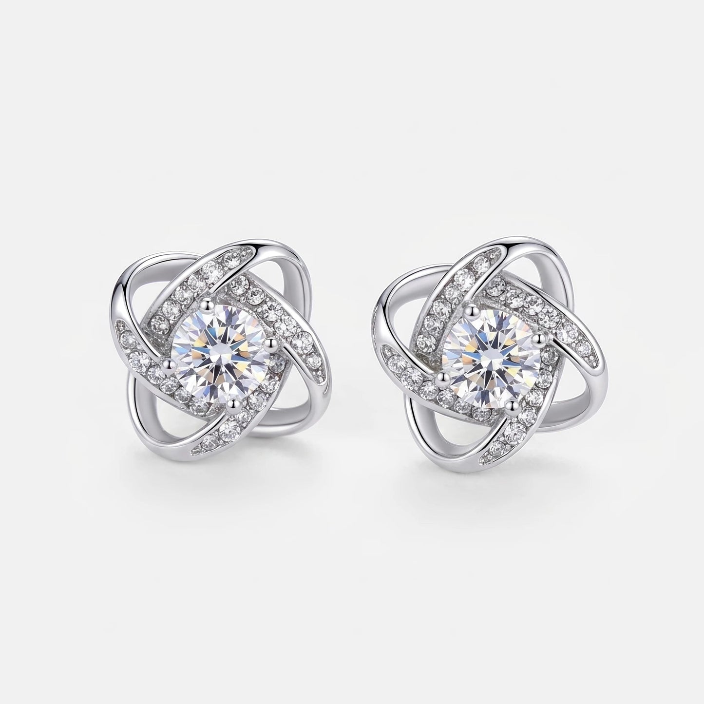 Love Knot Stud Earrings - The Love Sparkle