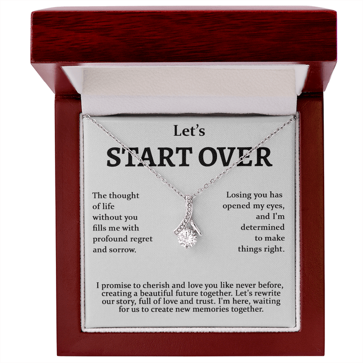 Meaningful Apology Gift for Wife or Girlfriend - Alluring Beauty Necklace - Gift to Win Her Back - The Love Sparkle