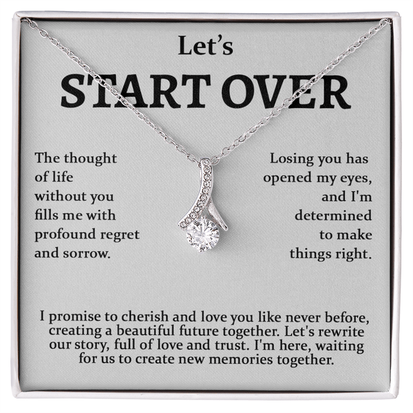 Meaningful Apology Gift for Wife or Girlfriend - Alluring Beauty Necklace - Gift to Win Her Back - The Love Sparkle