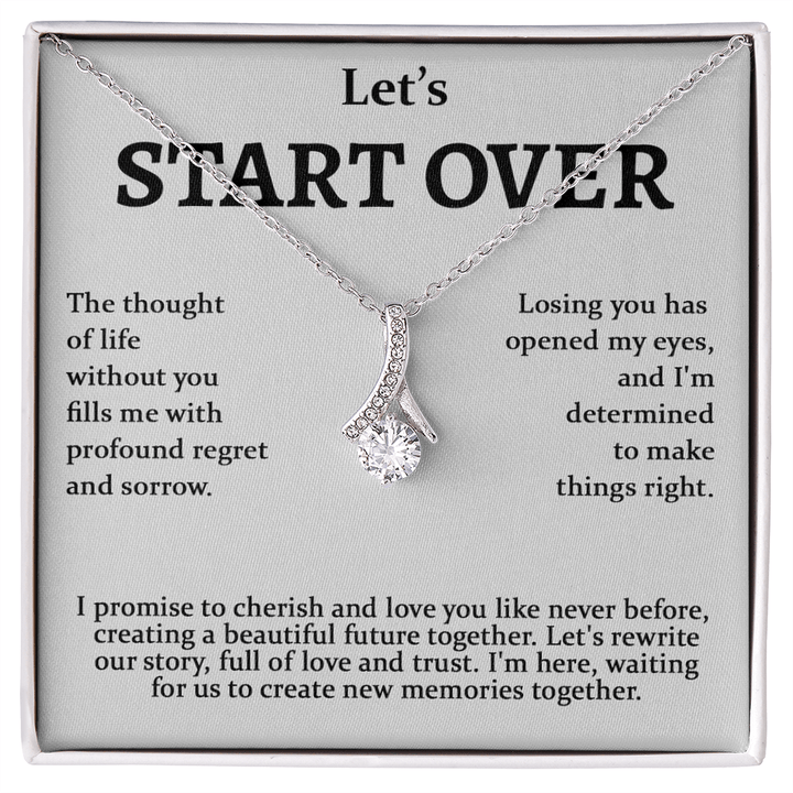 Meaningful Apology Gift for Wife or Girlfriend - Alluring Beauty Necklace - Gift to Win Her Back - The Love Sparkle