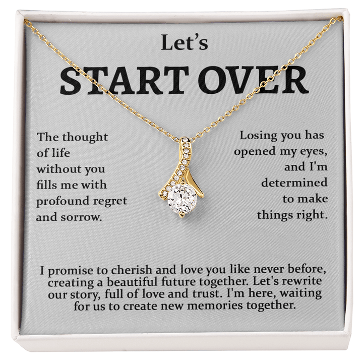 Meaningful Apology Gift for Wife or Girlfriend - Alluring Beauty Necklace - Gift to Win Her Back - The Love Sparkle