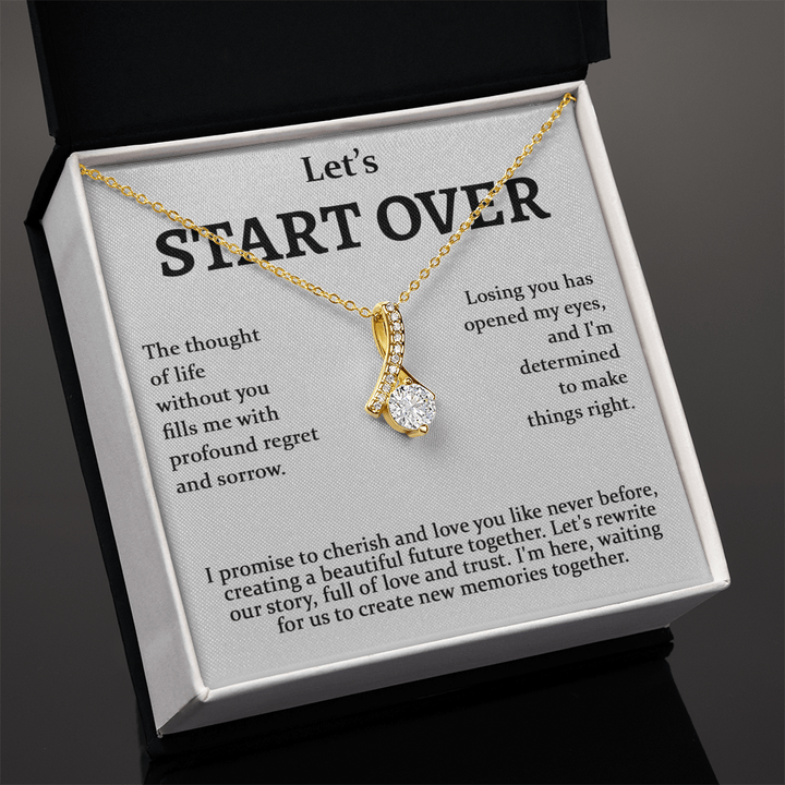 Meaningful Apology Gift for Wife or Girlfriend - Alluring Beauty Necklace - Gift to Win Her Back - The Love Sparkle