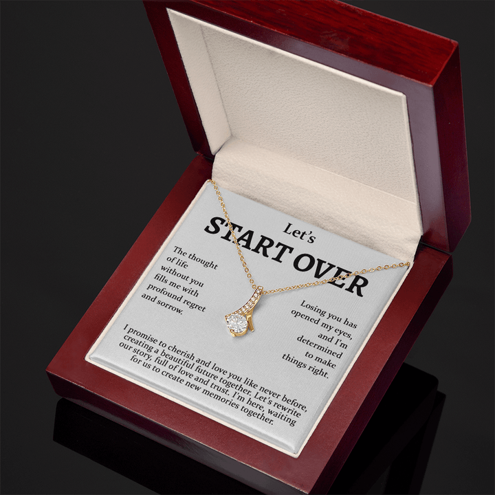 Meaningful Apology Gift for Wife or Girlfriend - Alluring Beauty Necklace - Gift to Win Her Back - The Love Sparkle